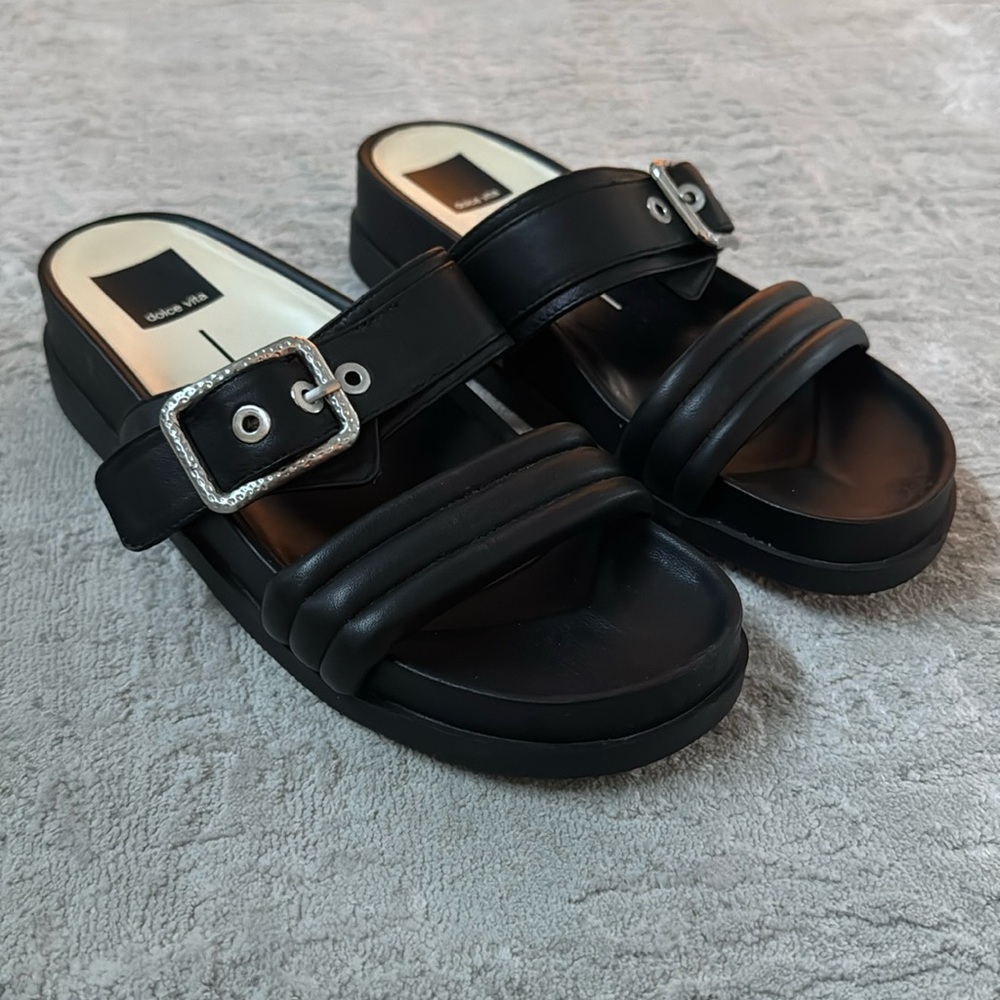 Black Dolce Vita Platform Sandals